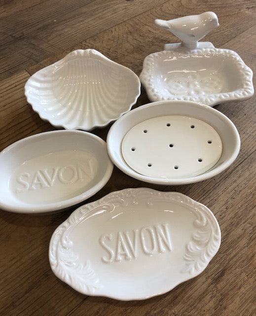 Pre' de Provence 'Le Bain' Ceramic Soap Dish