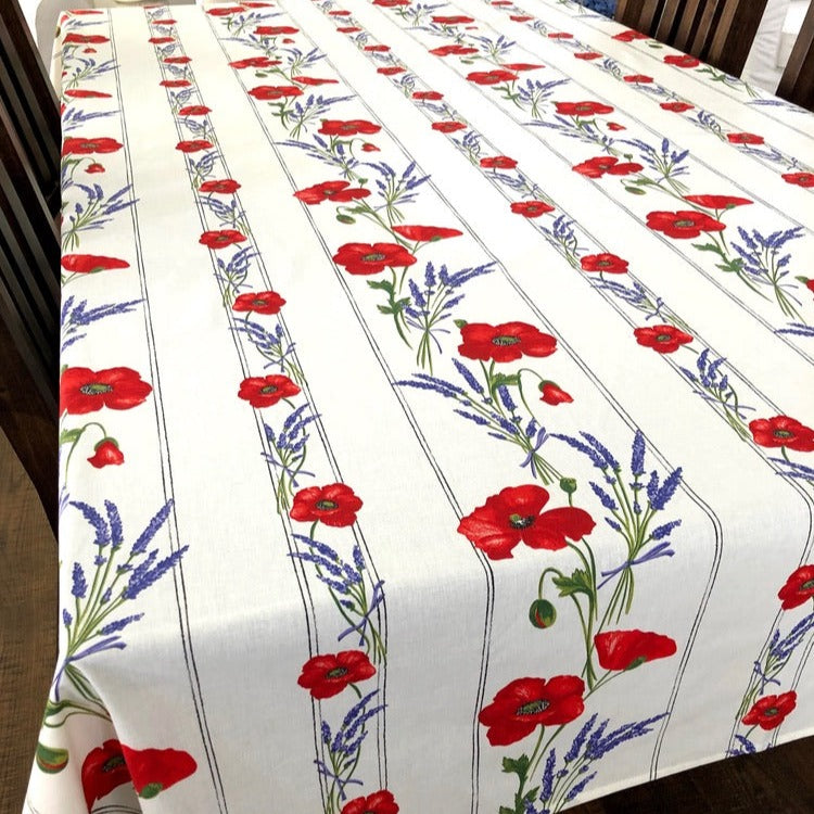 Poppy Rectangular Tablecloth 140