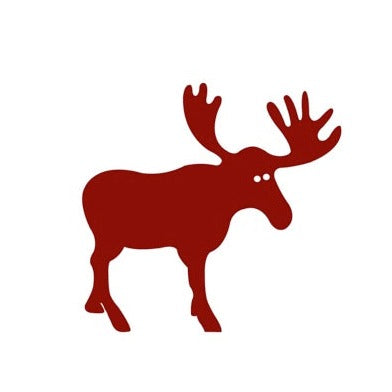 Cocktail Napkin - Moose Red