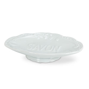 Oval "Savon" Pedestal Soap Dish