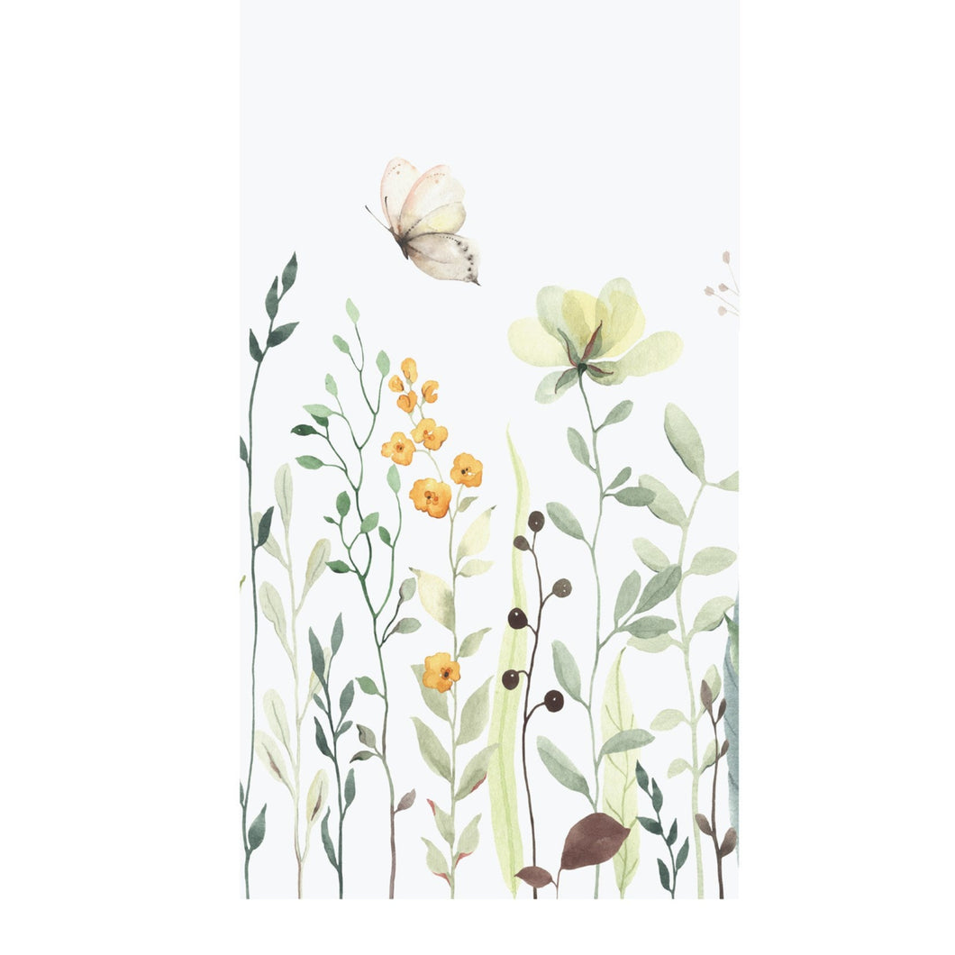 Hostess Napkins - Flower Border