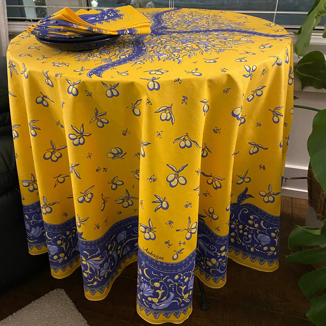 Aubagne Round Tablecloth - Cotton