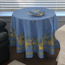 Load image into Gallery viewer, Citron Mimosa Round Tablecloth
