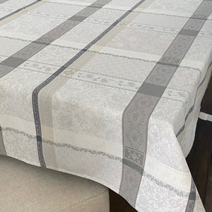 Jacquard 70" Square - Cotton - Maude Grey