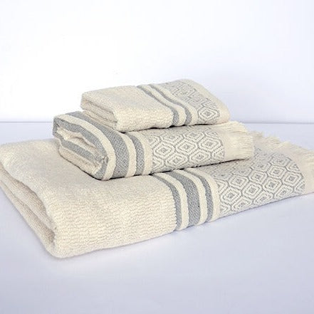 Lisbon Organic Cotton Towels - Grey
