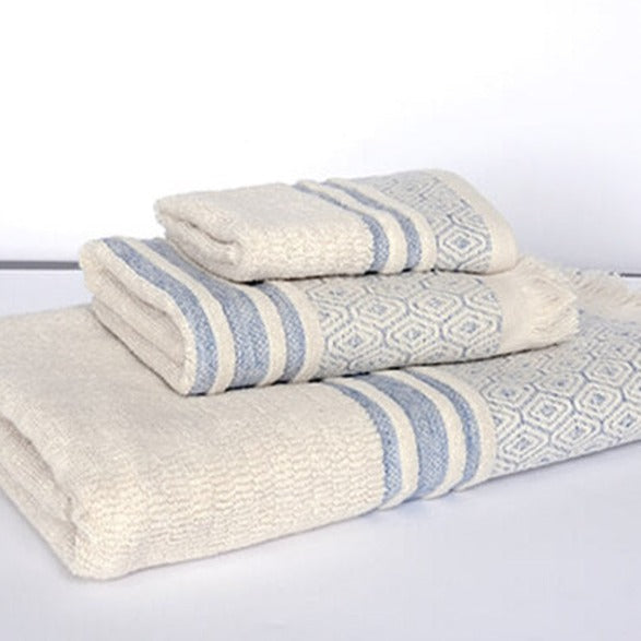 Lisbon Organic Towels - Blue