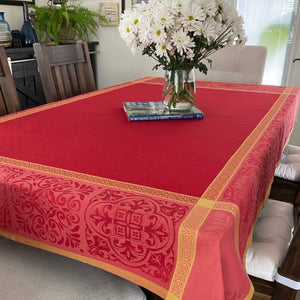 Jacquard Polyester - Alicante - Rouge