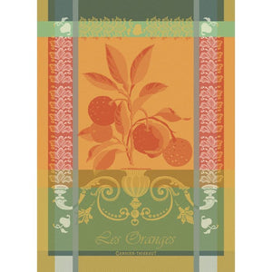 Garnier-Thiebaut Tea Towel - Les Oranges Mandarine