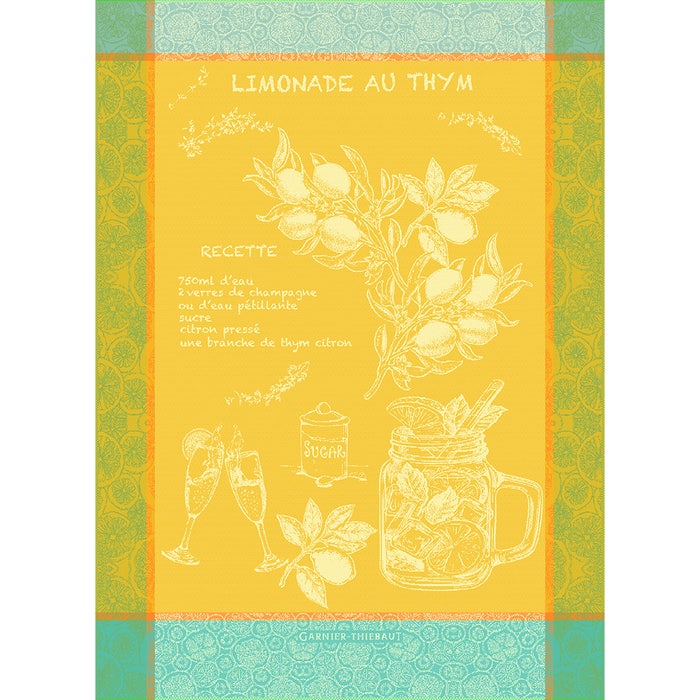 Garnier-Thiebaut Tea Towel - Limonade au Thym