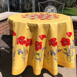 Poppy Round Tablecloth