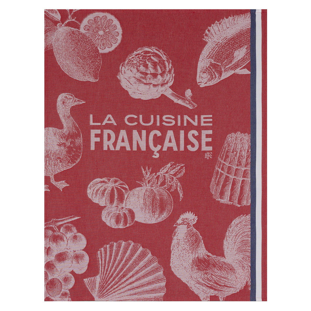 Jacquard Français Tea Towel - Gastronomie - Red