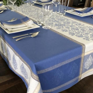 Jacquard 64" Square - Cotton - Caprice Blue