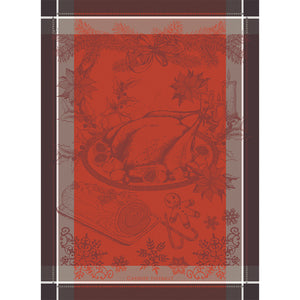 Garnier-Thiebaut Tea Towel - Dinde de Noel