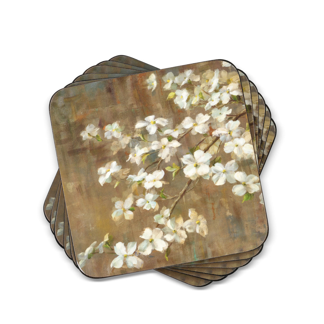 Pimpernel Coasters - Dogwood in Spring