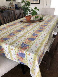 Lavender & Roses Rectangular Tablecloth