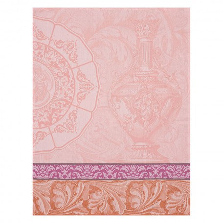 Jacquard Français Tea Towel - Baroque Porcelaine Pink