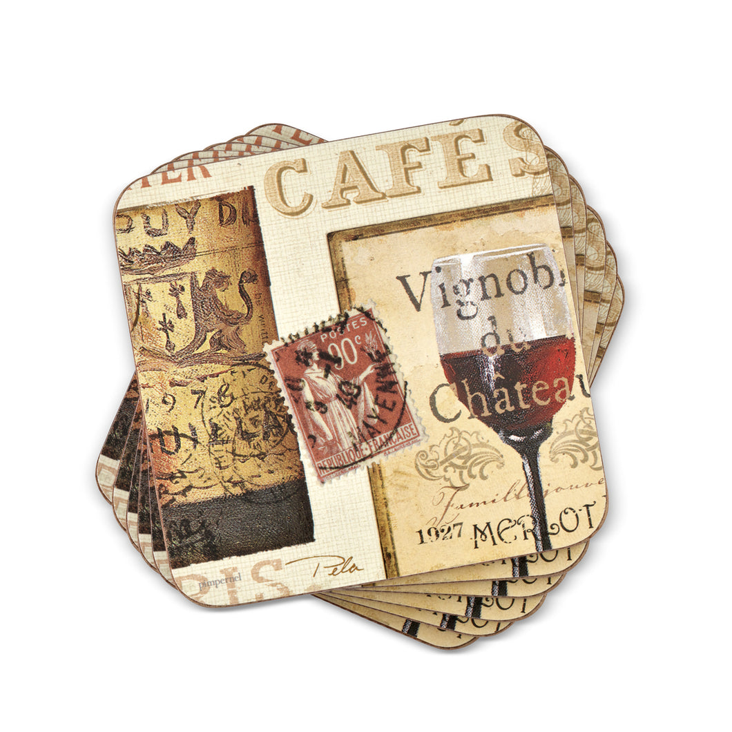 Pimpernel Coasters - French Cellar