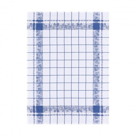 Jacquard Français Tea Towel - Fraises French Blue
