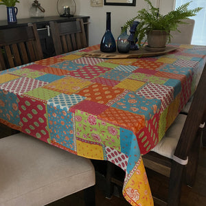 Patches Rectangular Tablecloth - Spring