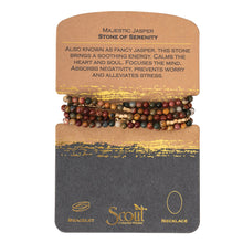 Load image into Gallery viewer, Wrap Bracelet/Necklace - Majestic Jasper - Stone of Serenity
