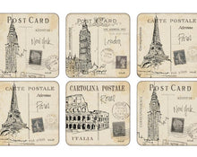 Load image into Gallery viewer, Pimpernel Coasters - Postcard Sketches
