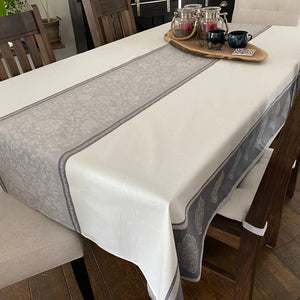 Jacquard Coated Cotton - Caprice Gris - Double Border