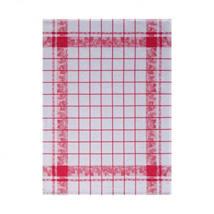 Jacquard Français Tea Towel - Fraises Red