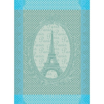 Garnier-Thiebaut Tea Towel - Eiffel Vintage Celadon
