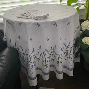 Lavandines Round Tablecloth