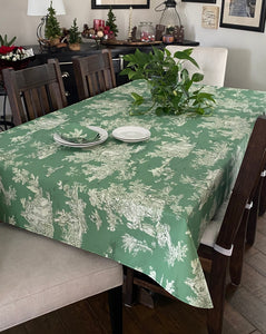 Toile Tablecloth - Green