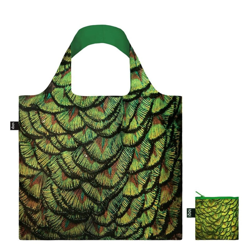 LOQI Tote Bag - National Geographic Indian Peafowl