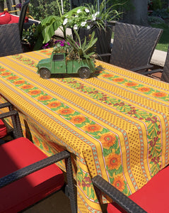 Vallauris Sunflower Rectangular Tablecloth