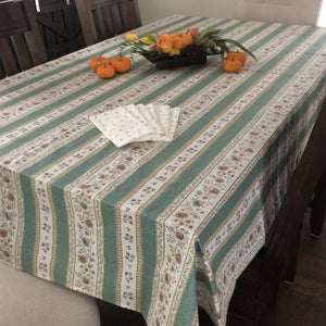 Beaucaire Rectangular Tablecloth - Linear Design