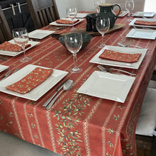 Load image into Gallery viewer, Oliveraie Rectangular Tablecloth - Linear Design
