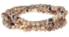 Load image into Gallery viewer, Wrap Bracelet/Necklace - Rhodonite Stone - Stone of Healing
