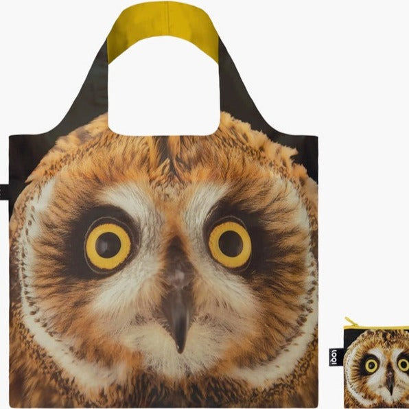 LOQI Tote Bag - National Geographic Short-Eared Owl